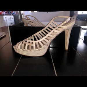 White House Black Market Nude heels